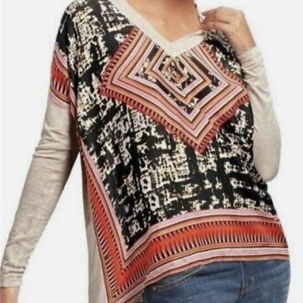 CAbi BiFabric long sleeve top size Medium